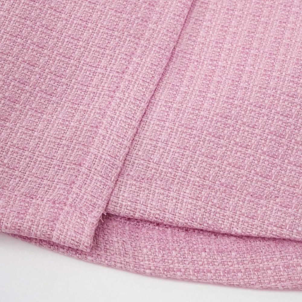 Pink Tweed Skirt with Button Details - Picture 6 of 6